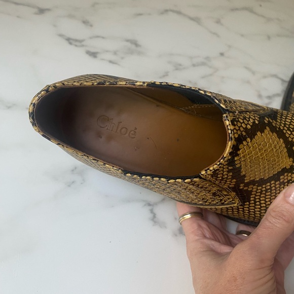 Chloe Rylee Python Print Ankle Boots- Size 8.5 - Picture 6 of 6